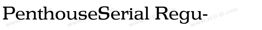 PenthouseSerial Regu字体转换